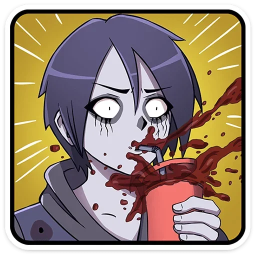 Sticker from the "Zombie Zack" sticker pack