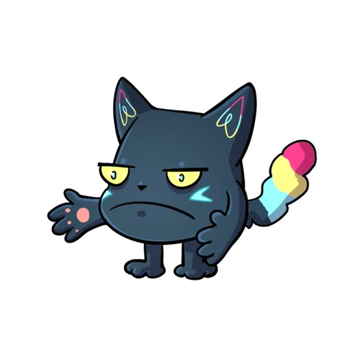 Sticker from the "Nekosay" sticker pack