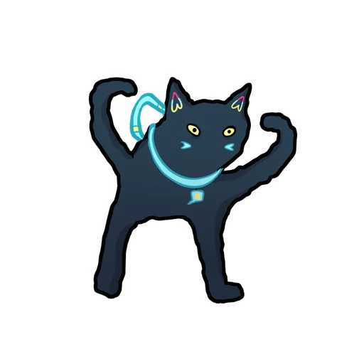 Sticker from the "Nekosay" sticker pack