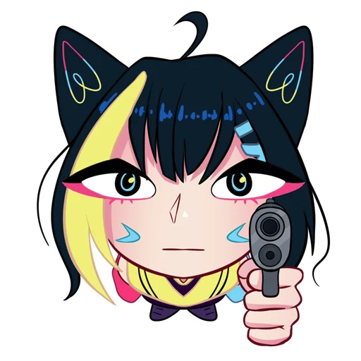 Sticker from the "Nekosay" sticker pack