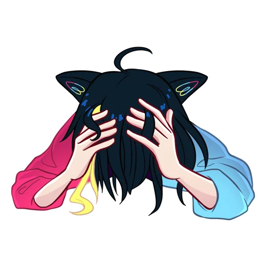 Sticker from the "Nekosay" sticker pack