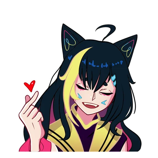 Sticker from the "Nekosay" sticker pack