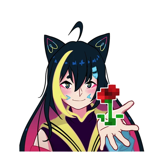 Sticker from the "Nekosay" sticker pack