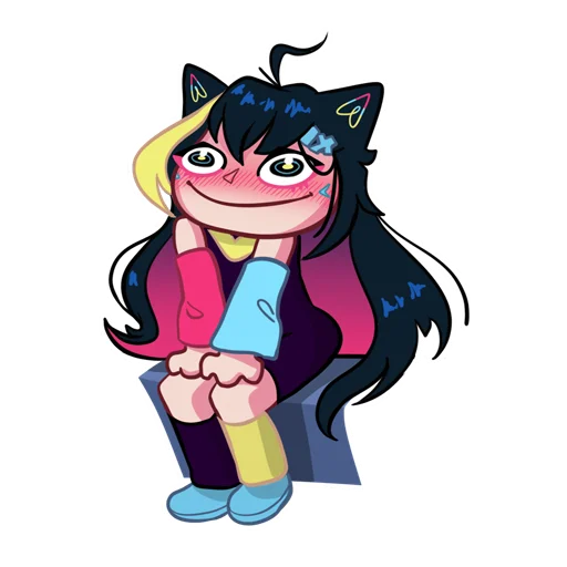 Sticker from the "Nekosay" sticker pack