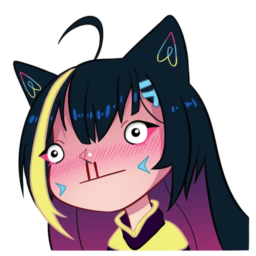 Sticker from the "Nekosay" sticker pack