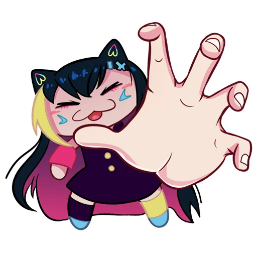 Sticker from the "Nekosay" sticker pack