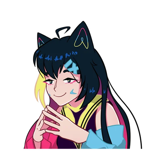 Sticker from the "Nekosay" sticker pack