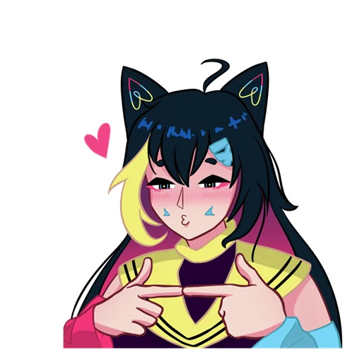 Sticker from the "Nekosay" sticker pack