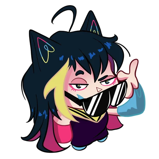 Sticker from the "Nekosay" sticker pack