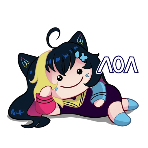 Sticker from the "Nekosay" sticker pack