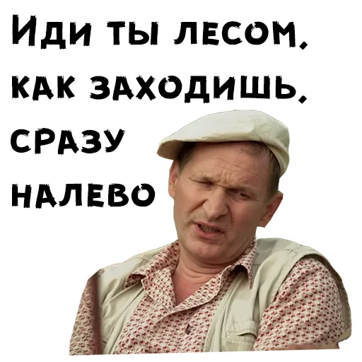 Sticker from the "Сваты" sticker pack