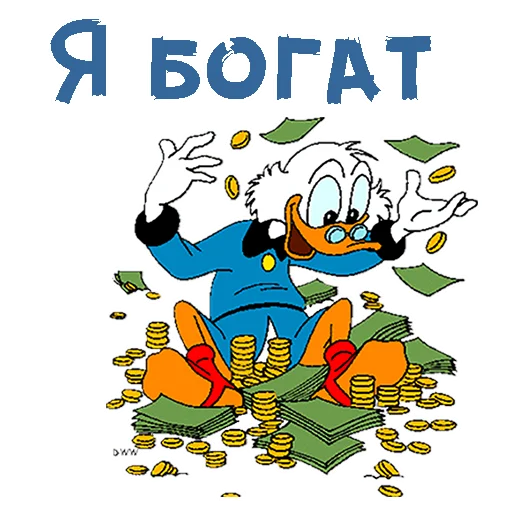 Sticker Скрудж Макдак