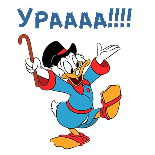 Sticker from the "Скрудж Макдак" sticker pack