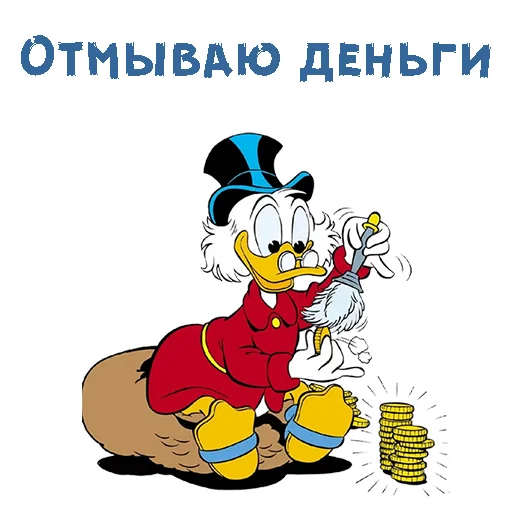 Sticker Скрудж Макдак