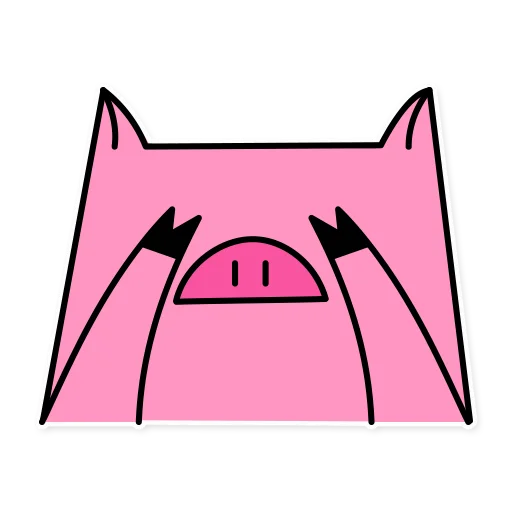 Sticker from the "German the pig" sticker pack