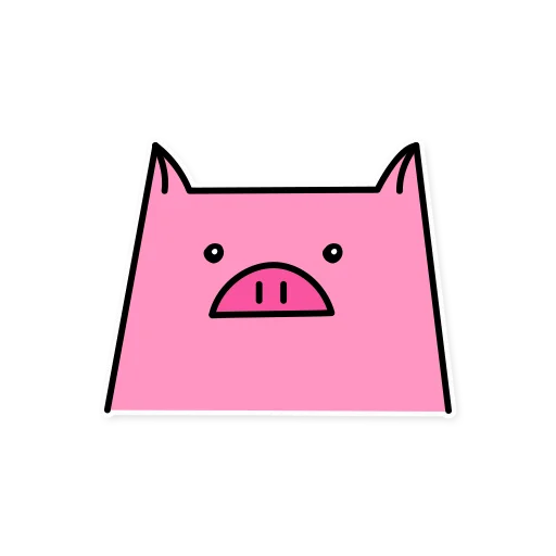 Sticker from the "German the pig" sticker pack