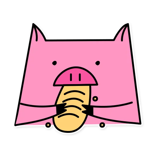 Sticker from the "German the pig" sticker pack