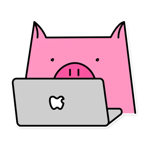 Sticker from the "German the pig" sticker pack