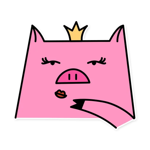 Sticker from the "German the pig" sticker pack