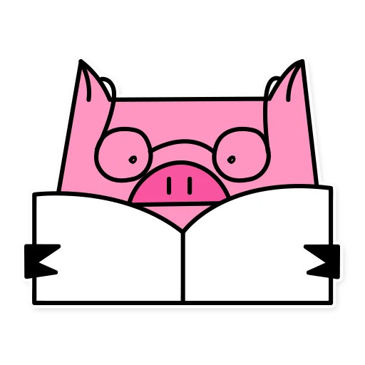 Sticker from the "German the pig" sticker pack