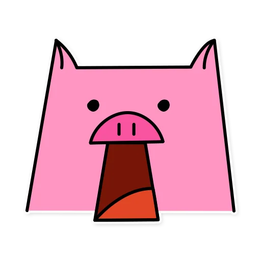 Sticker from the "German the pig" sticker pack