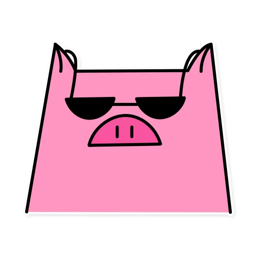 Sticker from the "German the pig" sticker pack