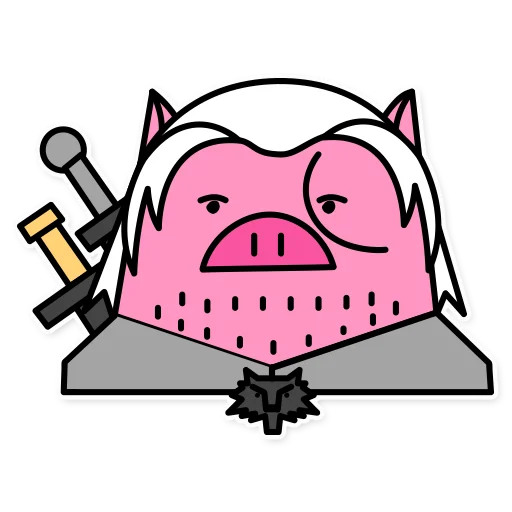 Sticker from the "German the pig" sticker pack