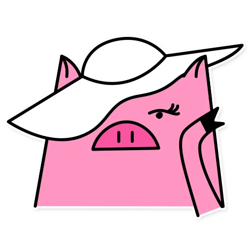 Sticker from the "German the pig" sticker pack