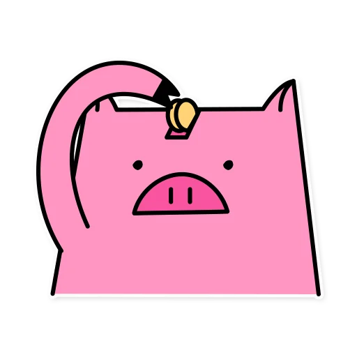 Sticker from the "German the pig" sticker pack