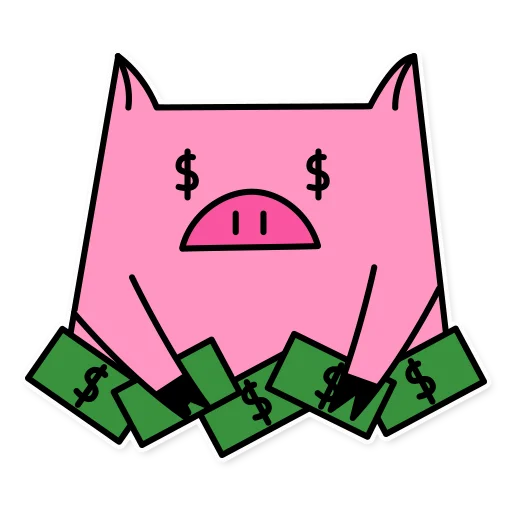 Sticker from the "German the pig" sticker pack