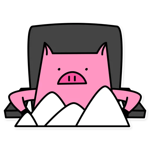 Sticker from the "German the pig" sticker pack