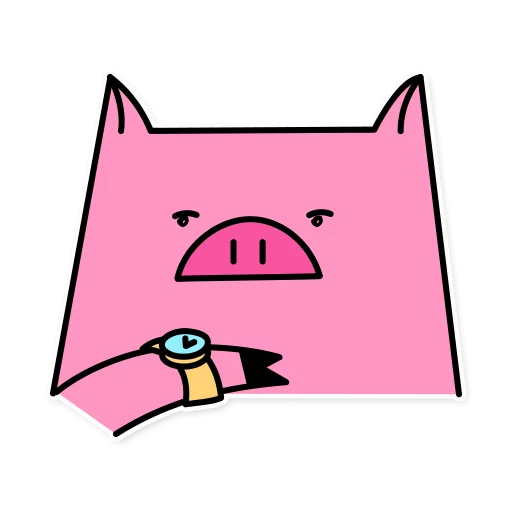 Sticker from the "German the pig" sticker pack