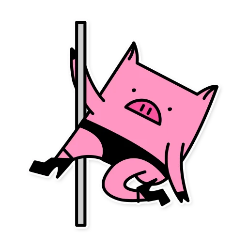 Sticker from the "German the pig" sticker pack