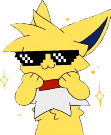 Sticker Jolteon emotes