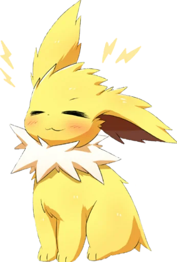 Sticker Jolteon emotes