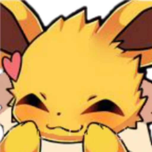 Sticker Jolteon emotes