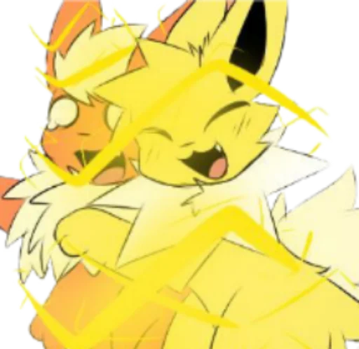 Sticker Jolteon emotes