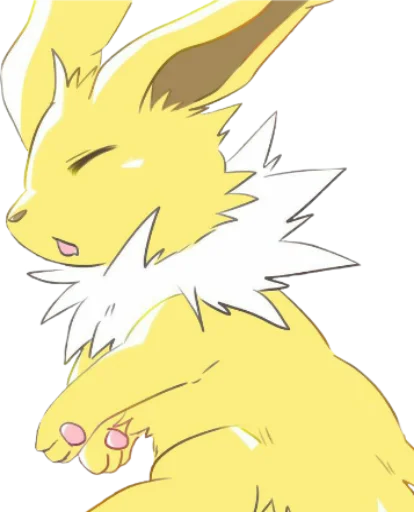 Sticker Jolteon emotes