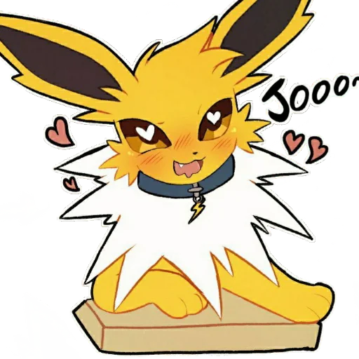 Sticker Jolteon emotes