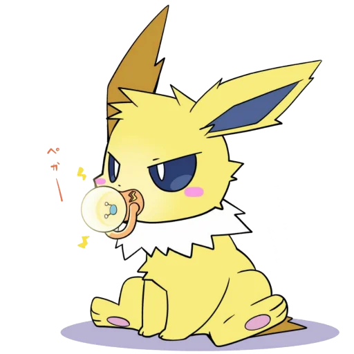 Sticker Jolteon emotes