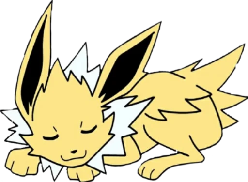 Sticker Jolteon emotes