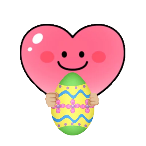 Sticker from the "Spring & Easter Heartfaces" sticker pack