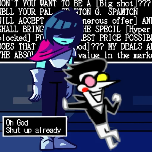 Sticker from the "spamton [deltarune]" sticker pack