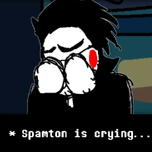 Стикер из набора "spamton [deltarune]"