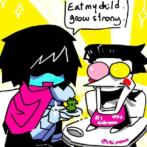 Sticker from the "spamton [deltarune]" sticker pack