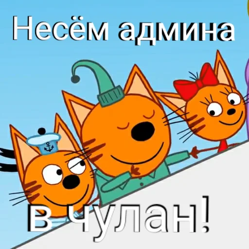 Sticker from the "ТРИ КОТОФЕЯ" sticker pack