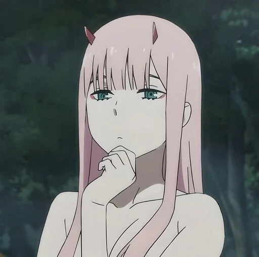 Sticker from the "Darling in the Franxx" sticker pack