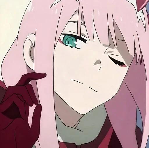 Sticker from the "Darling in the Franxx" sticker pack