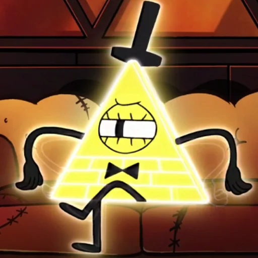 Sticker from the "Bill Cipher | Gravity Falls" sticker pack