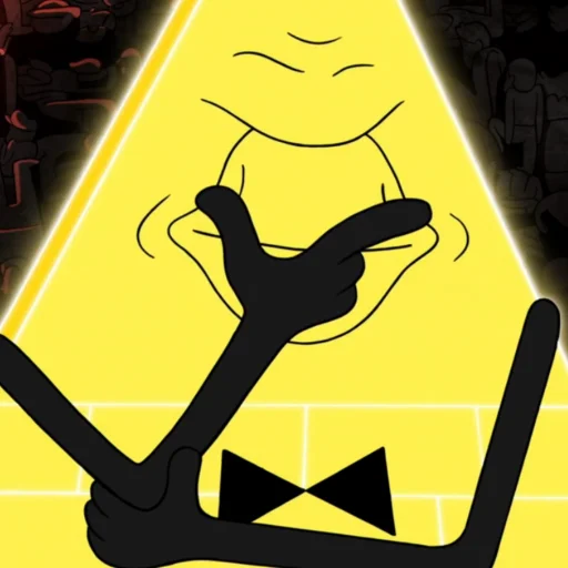 Sticker from the "Bill Cipher | Gravity Falls" sticker pack